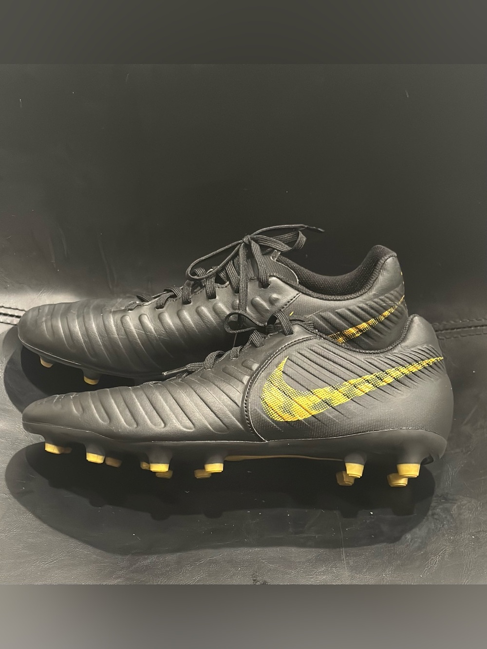 Nike Tiempo Legend 7 Club FG 'Black Lux' Soccer Cleats Size Mens 8.5